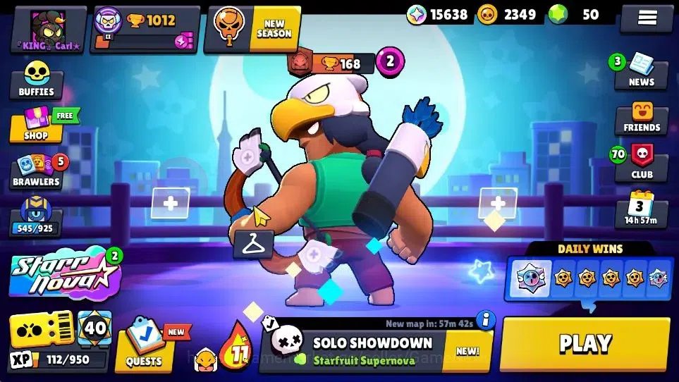 Brawl Stars Accounts 1012 Thropy|15K Bling|14 Brawlers 3 Max Lvl [Shelly,Trunk,Nita]|12 Skin|2 Epic Skin 2 SR|4K PP|CN 3
