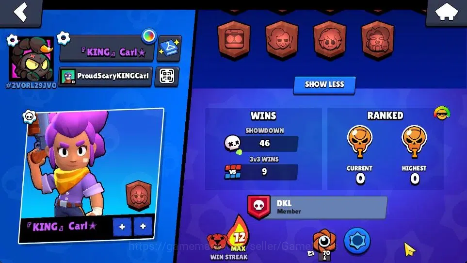 Brawl Stars Accounts 1012 Thropy|15K Bling|14 Brawlers 3 Max Lvl [Shelly,Trunk,Nita]|12 Skin|2 Epic Skin 2 SR|4K PP|CN 4
