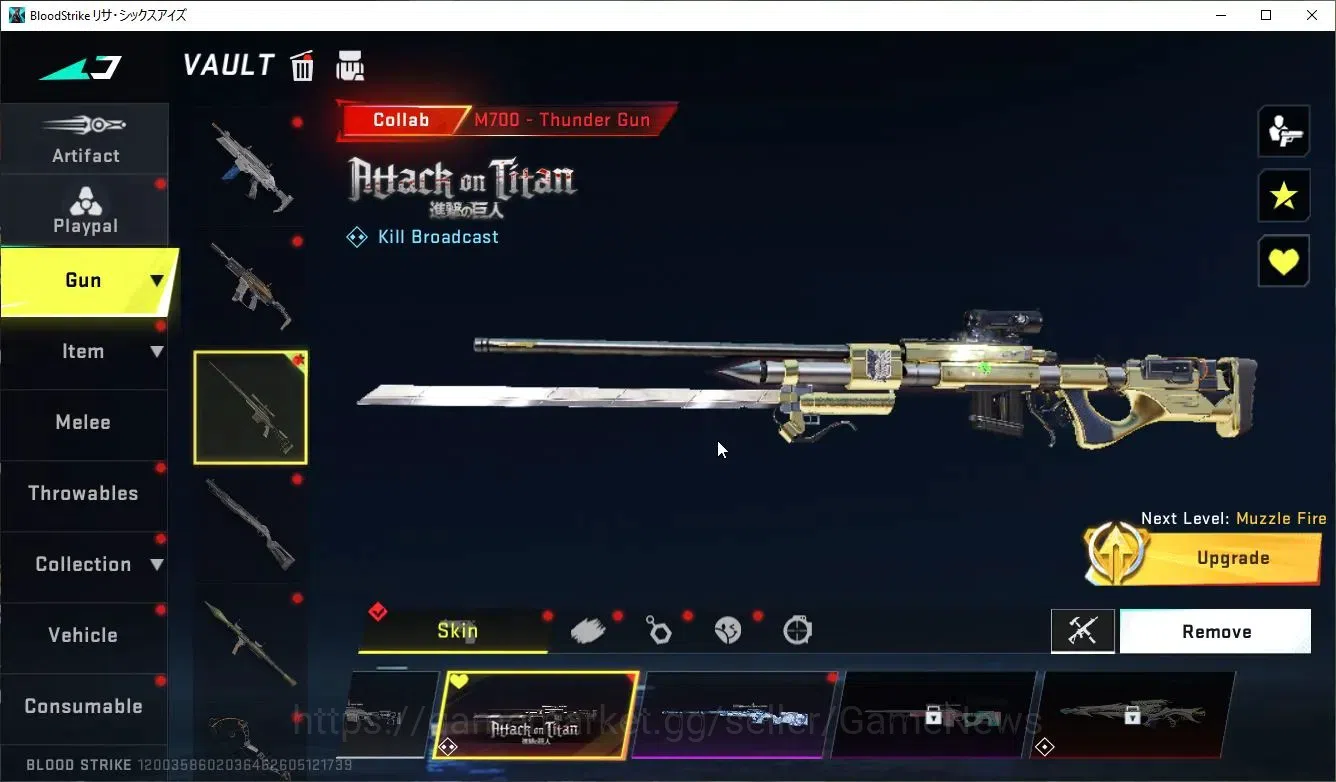 Blood Strike Accounts ASIA|ETERNAL Zero-OdaShadw+Collab AOT[MIKASA,M700, image 11