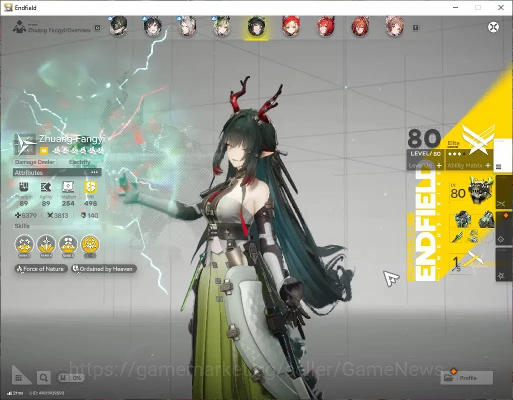 Arknights: Endfield Accounts ASIA|Lv55|7 SSR(3Limited)+10(*6WEP)|[(Zhuang Fangy image 3