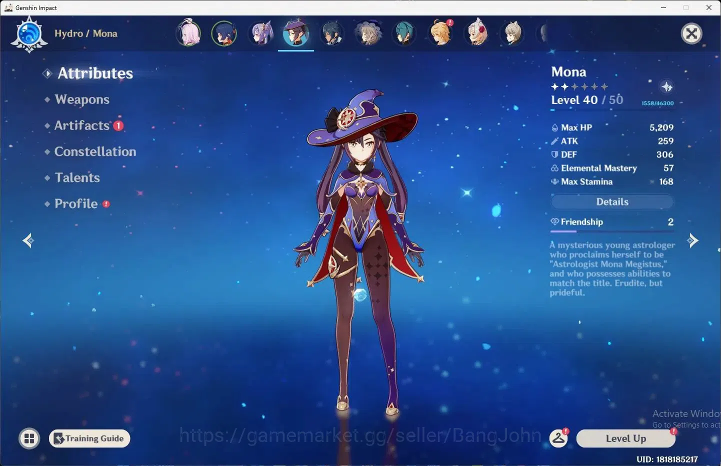 Genshin Impact Accounts ASIA | STARTER | AR 34|1 Limit|3 STD|Limit Linnea| image 2