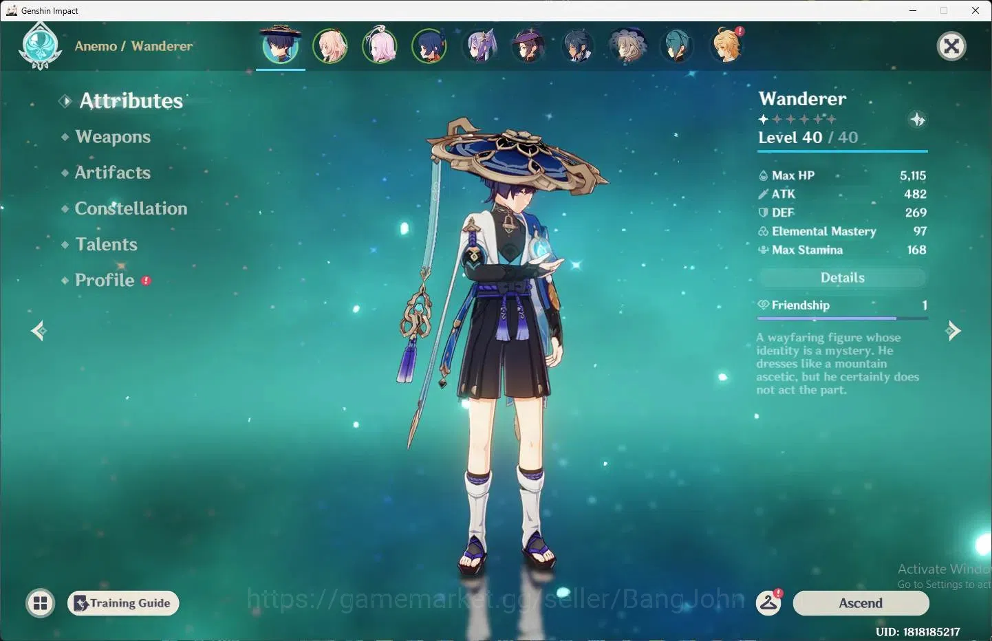 Genshin Impact Accounts ASIA | STARTER | AR 34|1 Limit|3 STD|Limit Linnea| image 4