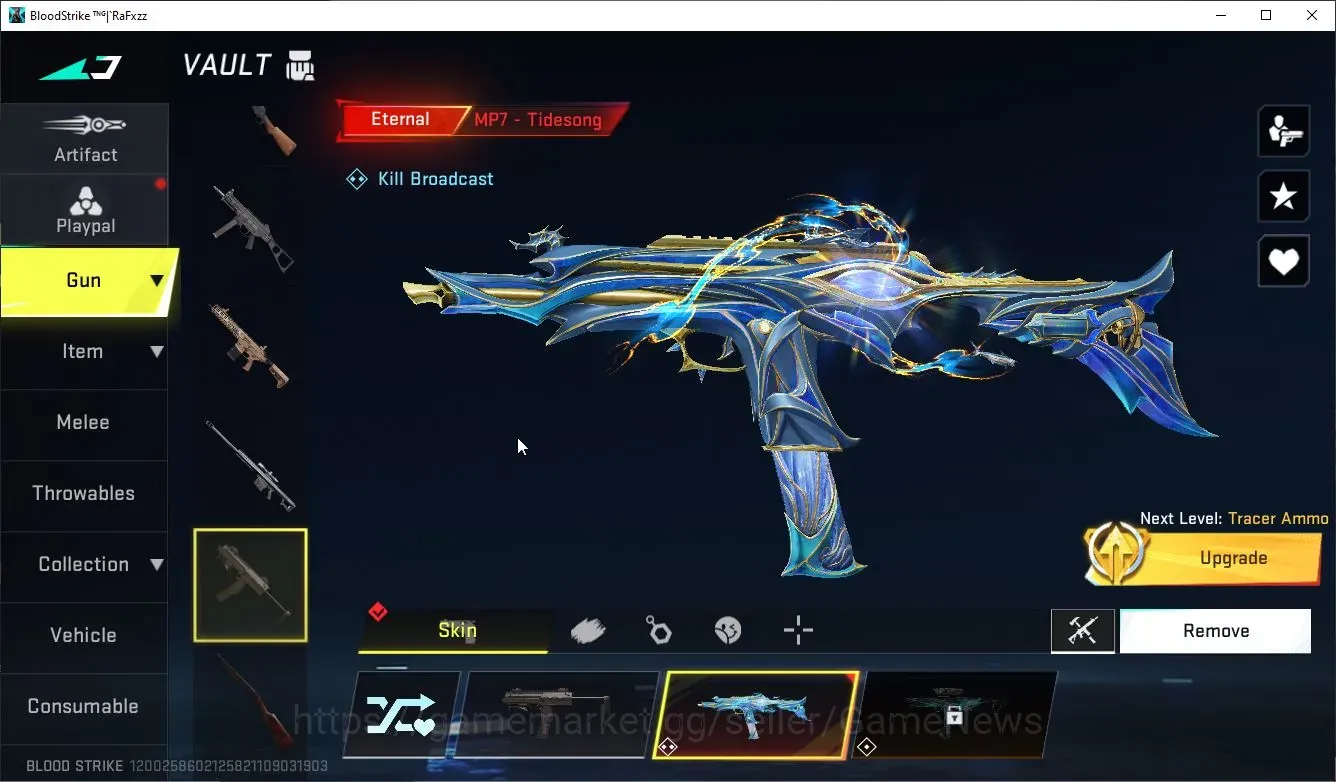 Blood Strike Accounts Collab Skin EU|ETERNAL MP7,MP5-Dominator+MELEE DualBlades,Staf+Collab AOT2 1