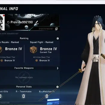 Blood Strike Accounts Collab Skin ASIA | EVA: MCX | BLEACH Striker: Byakuya Kuchiki | 1 Legendary Melee | 3 Legendary Guns