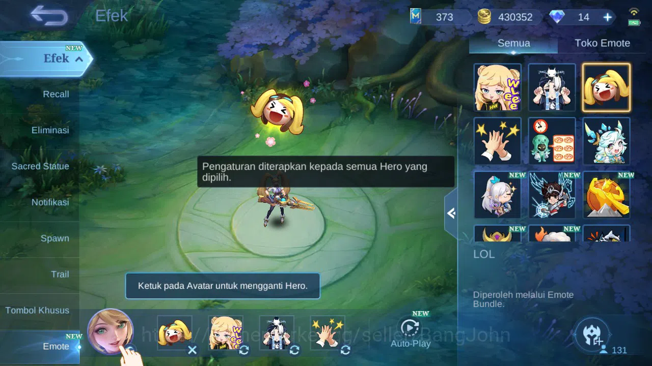 Mobile Legends: Bang Bang Accounts Hero 131 | Skin 292 | Aspirants Vexana | Prime Gra image 14