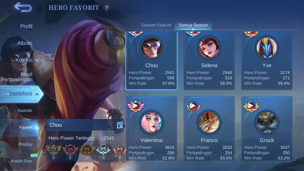 Mobile Legends: Bang Bang Accounts Hero 131 | Skin 292 | Aspirants Vexana | Prime Gra image 16