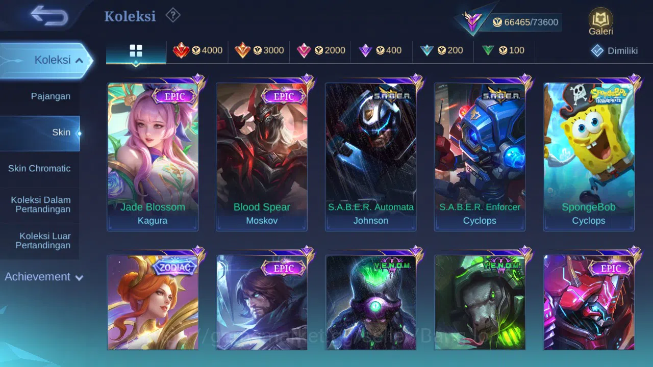Mobile Legends: Bang Bang Accounts Hero 131 | Skin 292 | Aspirants Vexana | Prime Gra image 5