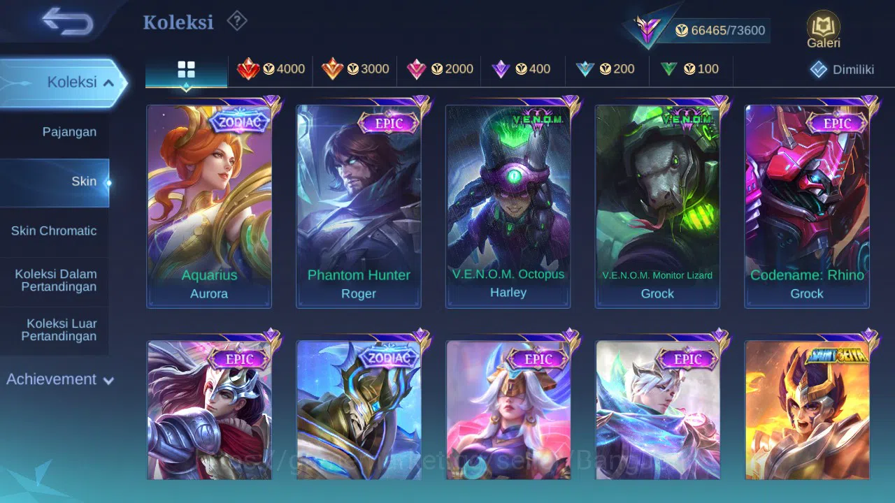 Mobile Legends: Bang Bang Accounts Hero 131 | Skin 292 | Aspirants Vexana | Prime Gra image 6