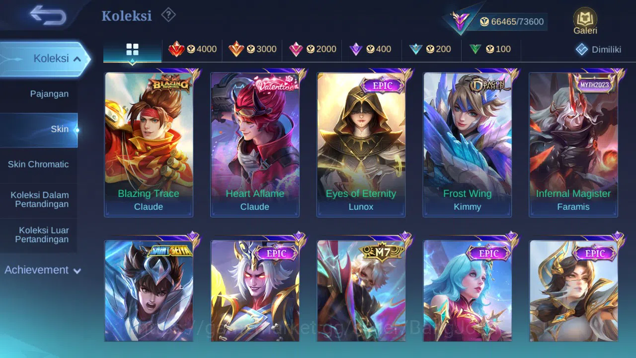 Mobile Legends: Bang Bang Accounts Hero 131 | Skin 292 | Aspirants Vexana | Prime Gra image 8