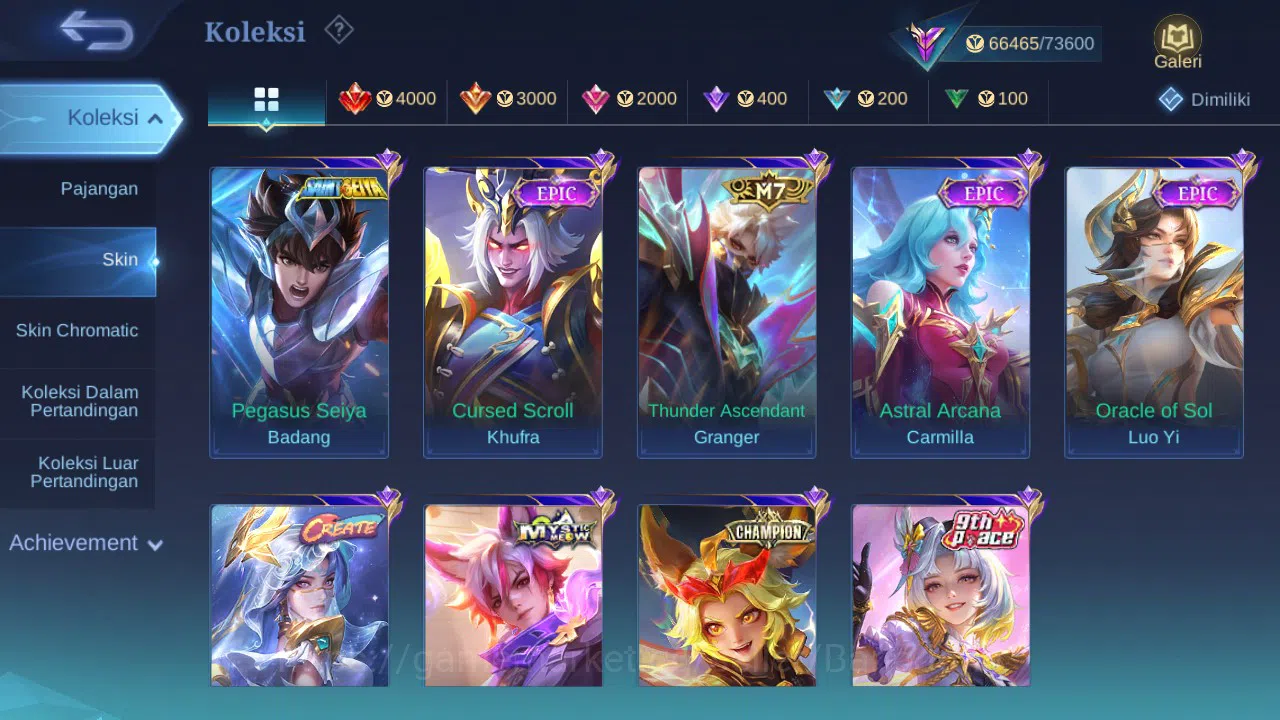 Mobile Legends: Bang Bang Accounts Hero 131 | Skin 292 | Aspirants Vexana | Prime Gra image 9