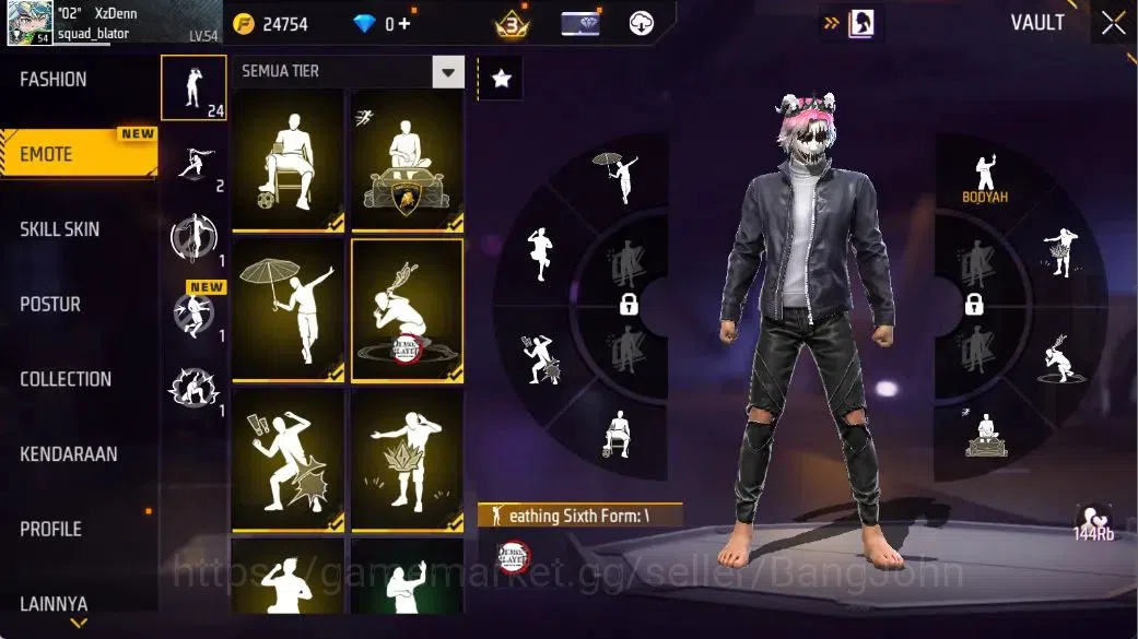 Free Fire Accounts Indonesia | Evo(AK47-BLUE FLAME DRACO Lv5,GROZA-BA image 13