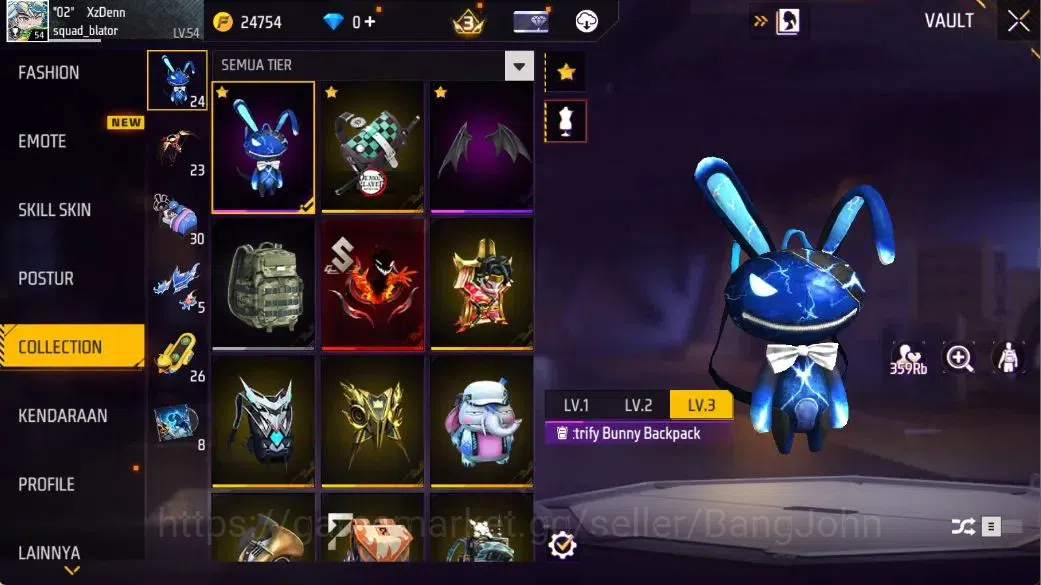 Free Fire Accounts Indonesia | Evo(AK47-BLUE FLAME DRACO Lv5,GROZA-BA image 14