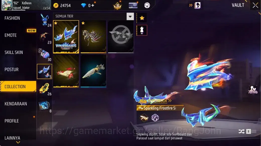 Free Fire Accounts Indonesia | Evo(AK47-BLUE FLAME DRACO Lv5,GROZA-BA image 17