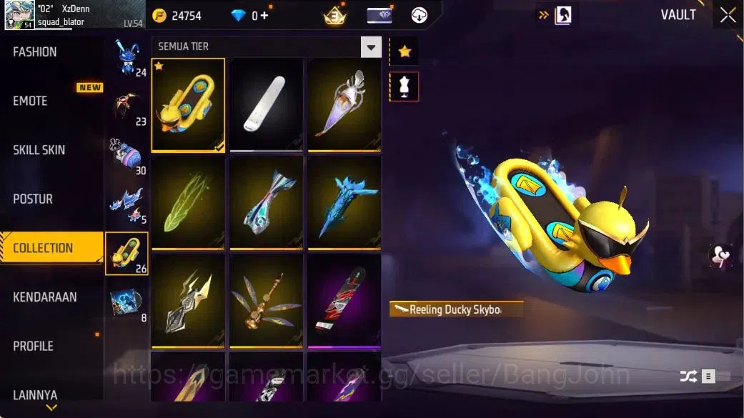 Free Fire Accounts Indonesia | Evo(AK47-BLUE FLAME DRACO Lv5,GROZA-BA image 18