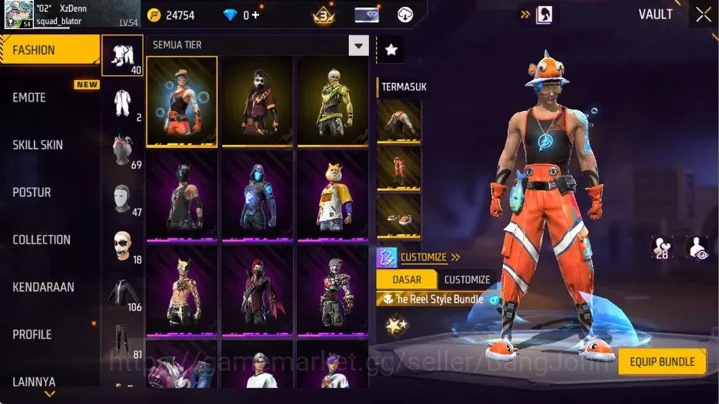 Free Fire Accounts Indonesia | Evo(AK47-BLUE FLAME DRACO Lv5,GROZA-BA image 5