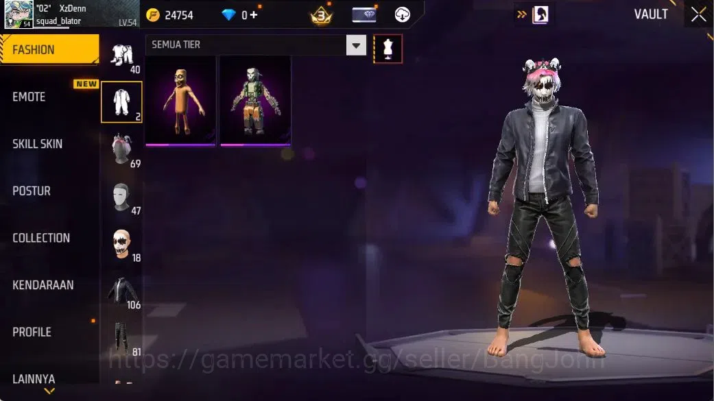 Free Fire Accounts Indonesia | Evo(AK47-BLUE FLAME DRACO Lv5,GROZA-BA image 6