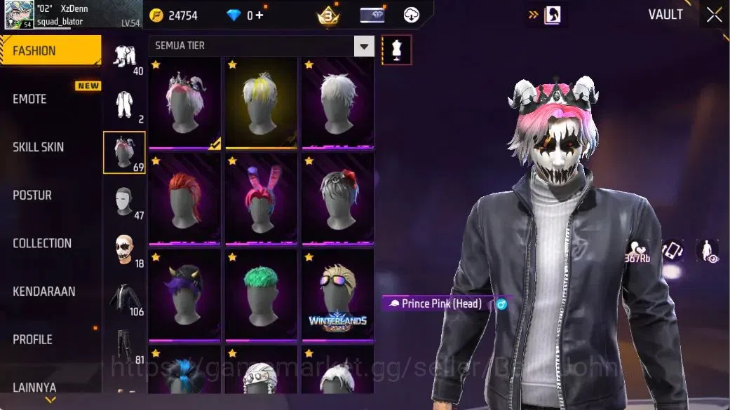 Free Fire Accounts Indonesia | Evo(AK47-BLUE FLAME DRACO Lv5,GROZA-BA image 7