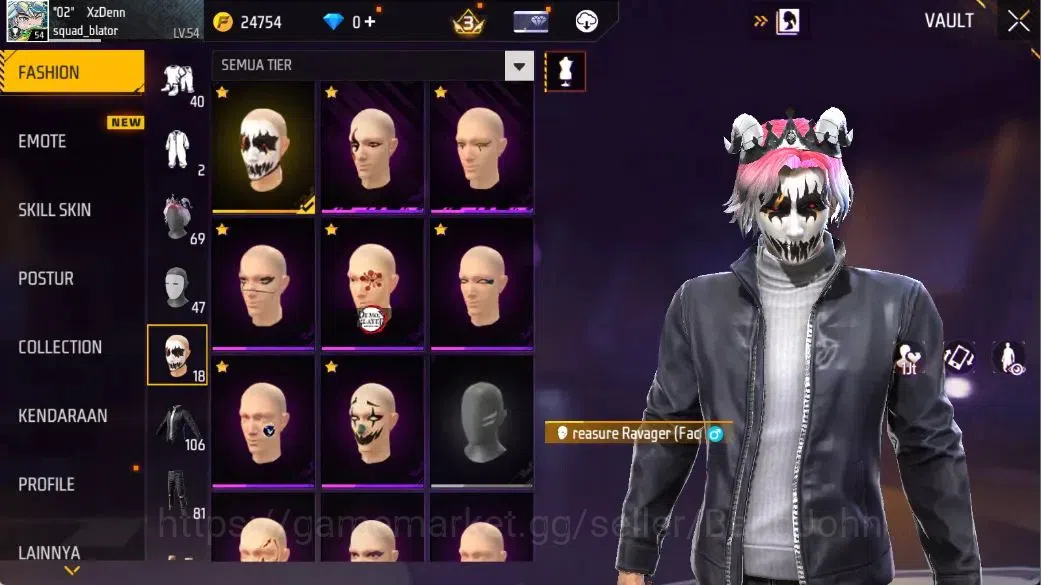Free Fire Accounts Indonesia | Evo(AK47-BLUE FLAME DRACO Lv5,GROZA-BA image 9