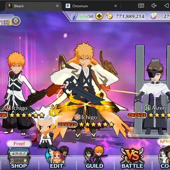Bleach: Brave Souls Accounts High-End ASIA|BP 3,8M|TYBW26(Yoruichi,Kenpachi,Momo,Shinji),11th Anniv(Ulquiorra,Grimmjow),DT