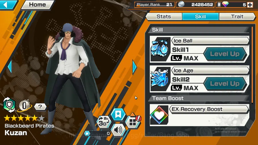 One Piece Bounty Rush Accounts GLOBAL | MAX 2 | EX3 | Egghead nami, BP kuzan, FIL image 4