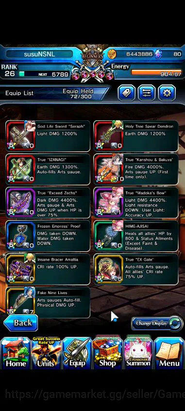 Grand Summoners Accounts Global|Rank 26|Starter|9 Ascend|S Miyu,WH Fen,Chlo image 4