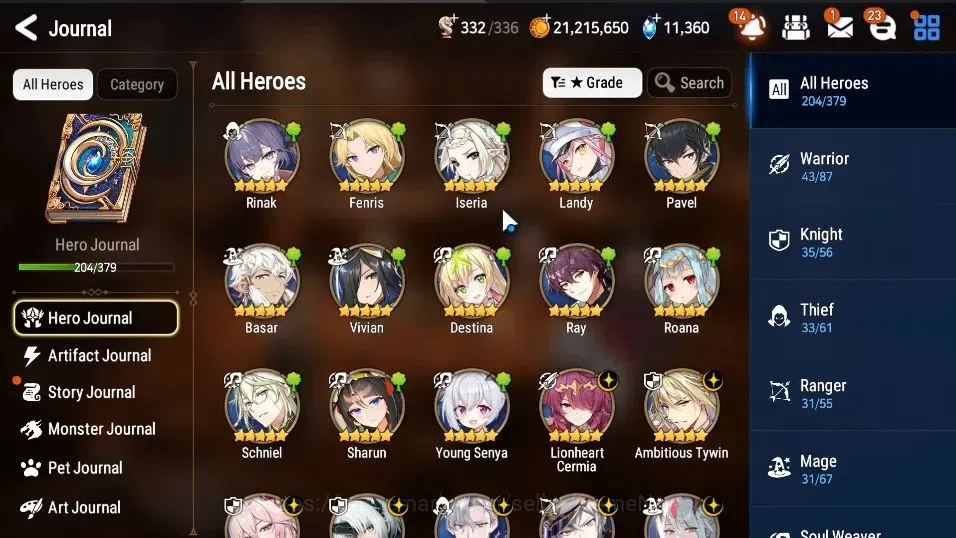 Epic Seven Accounts High-End GLOBAL Unverif|22 ML[LOT Scales,BArunka,EIlynav,BM Haste,etc]+Rinak[299 10