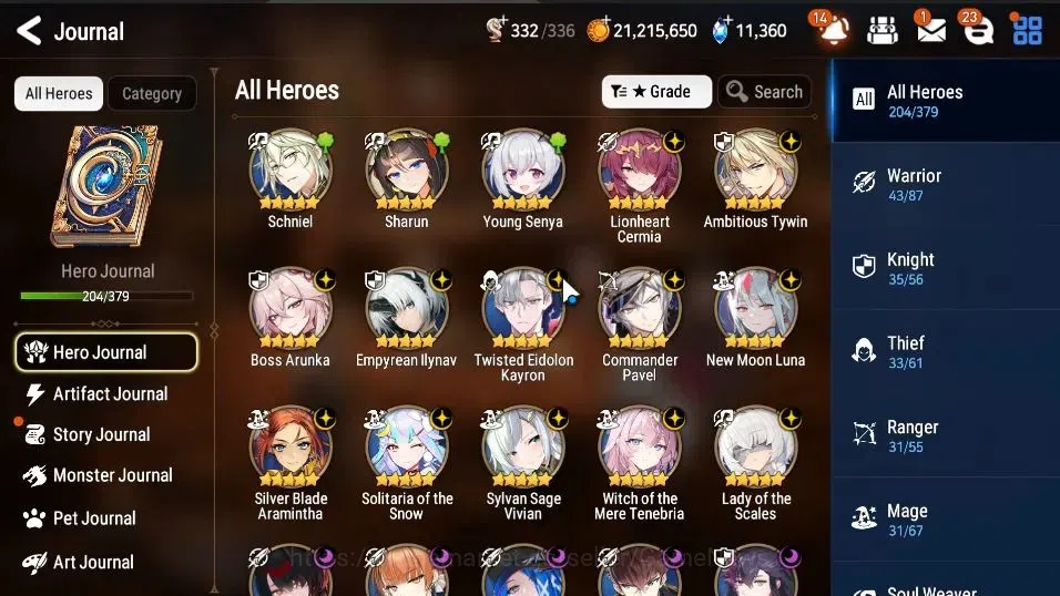 Epic Seven Accounts High-End GLOBAL Unverif|22 ML[LOT Scales,BArunka,EIlynav,BM Haste,etc]+Rinak[299 11