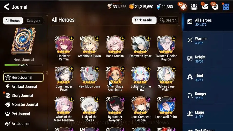 Epic Seven Accounts High-End GLOBAL Unverif|22 ML[LOT Scales,BArunka,EIlynav,BM Haste,etc]+Rinak[299 4