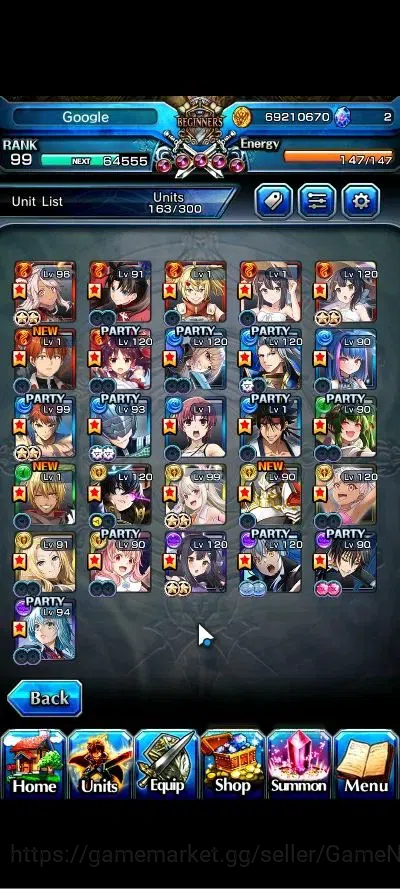 Grand Summoners Accounts Global|Rank 99|25 Ascend+18 TW|(Roy,Inumuta,Emiya, image 4