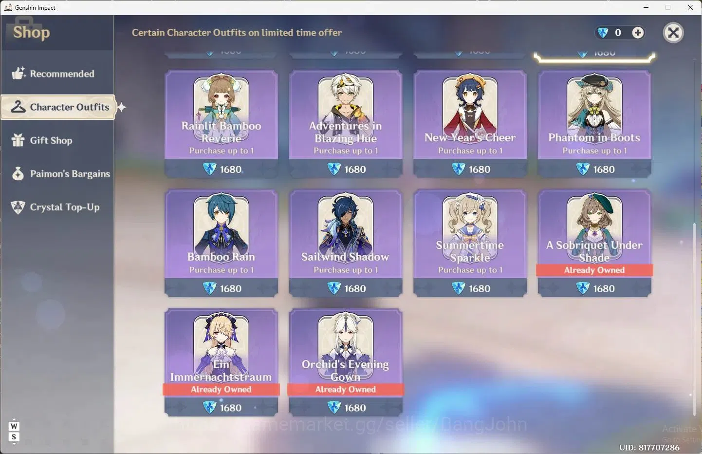 Genshin Impact Accounts End Game ASIA | AR 60|12 Limit+3 Sign|ZhongliC1,Raiden ShogunC2,XiaoC1+5 Charstd|3 (*5 Wep)Staff Of 9
