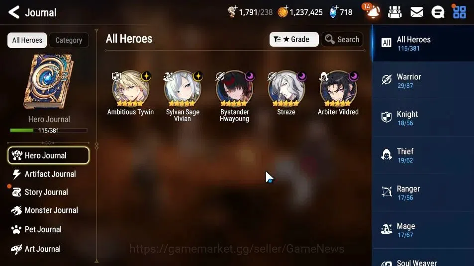 Epic Seven Accounts ASIA|5 ML(A Vildred,A Tywin,SS Vivian,Straze,B Hwa image 6