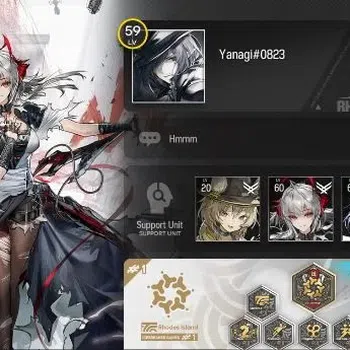Arknights High-End Lv 59|138 Op+8 Outfits|5 Limited|ETNC,Wis'adel,TTO image 1
