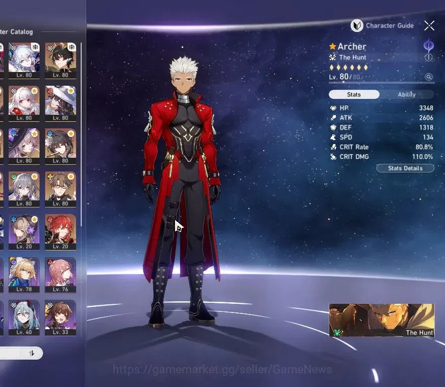 Honkai Star Rail Accounts ASIA|TL 70|Hypercarry Team|13 Limited|[(ArcherE1,T image 4