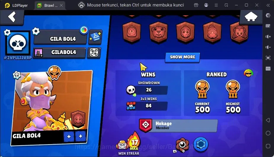 Brawl Stars Accounts Global | 26 Brawler|2 Max Hypercharge(Melodie,Surge)|1 Hypercharge,8 Epic Skin|7255 Bling+PP 2412 3