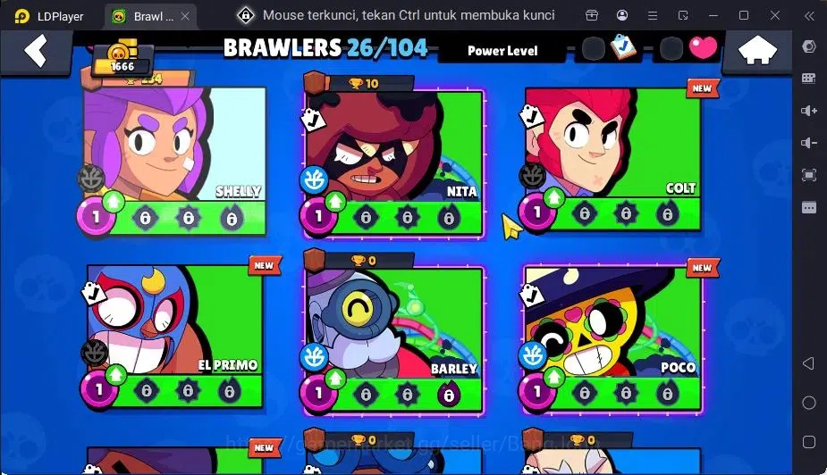Brawl Stars Accounts Global | 26 Brawler|2 Max Hypercharge(Melodie,Surge)|1 Hypercharge,8 Epic Skin|7255 Bling+PP 2412 6