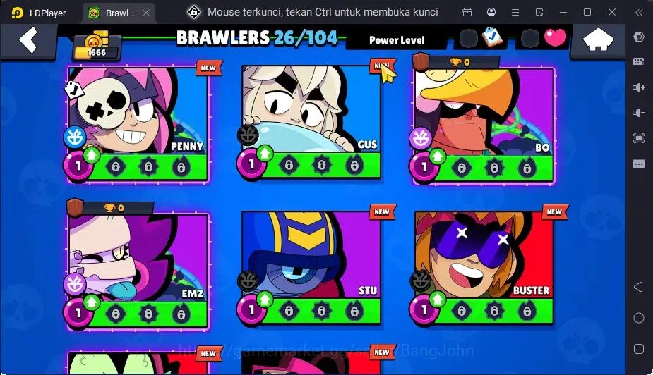 Brawl Stars Accounts Global | 26 Brawler|2 Max Hypercharge(Melodie,Surge)|1 Hypercharge,8 Epic Skin|7255 Bling+PP 2412 8
