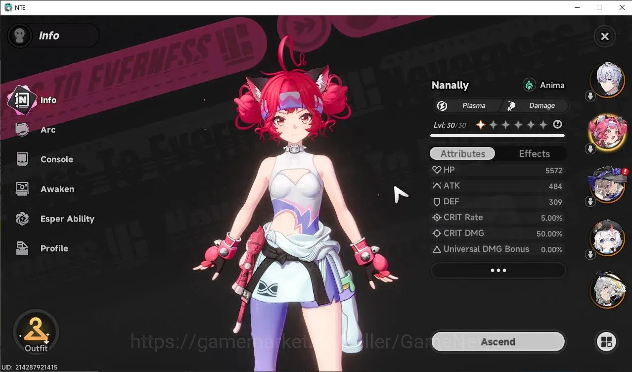 Neverness to Everness Accounts Southeast Asia|HL 17|7 S-Class [Nanally+Outfit Pho image 3