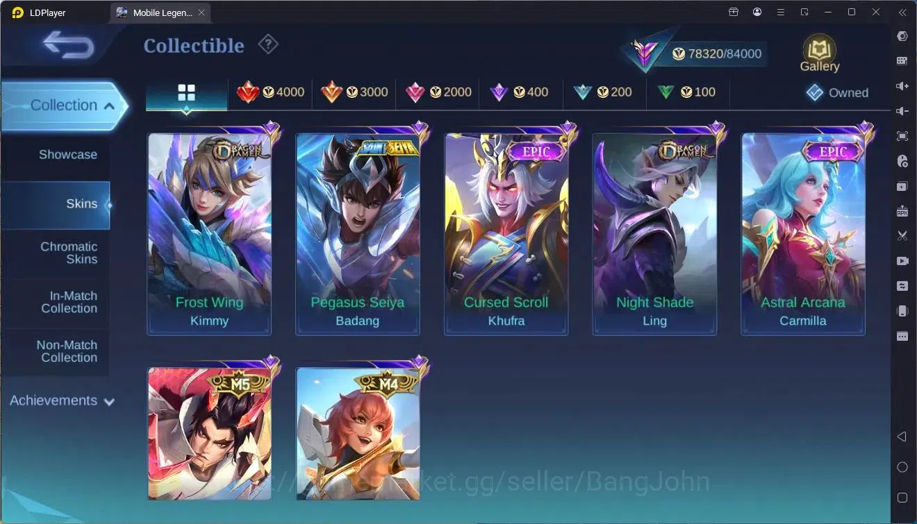 Mobile Legends: Bang Bang Accounts Global|Hero 132|Skin 294|Renowned|Prime YZ|TFM Rog image 13