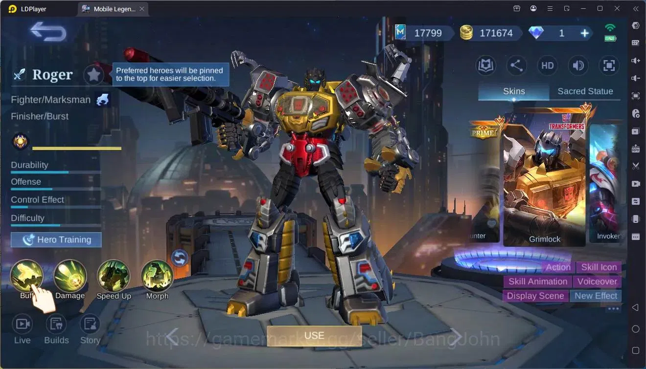 Mobile Legends: Bang Bang Accounts Global|Hero 132|Skin 294|Renowned|Prime YZ|TFM Rog image 8