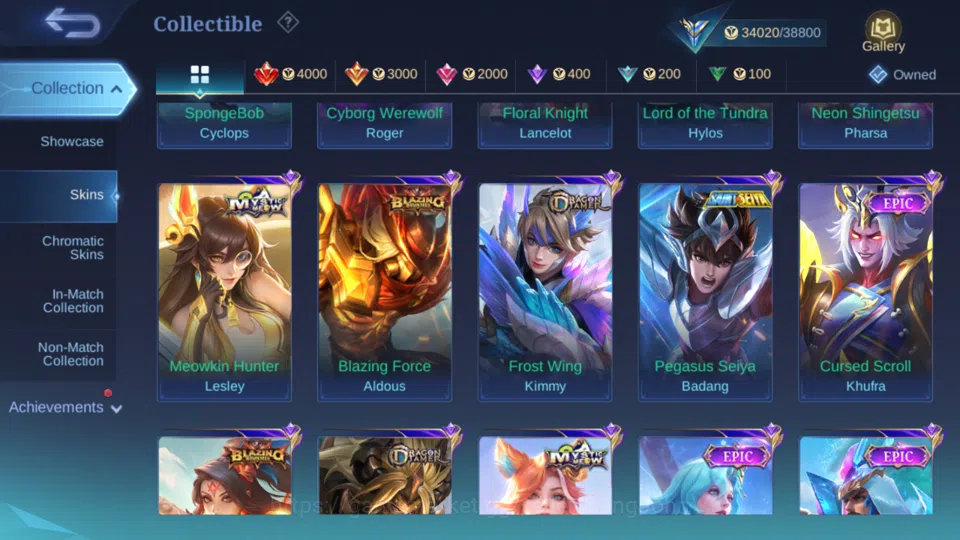 Mobile Legends: Bang Bang Accounts Hero 103 | Skin 168 | Saber Freya | Blazing Aldous image 10
