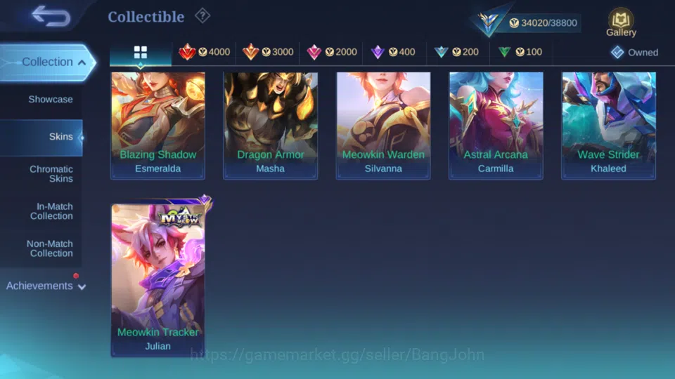 Mobile Legends: Bang Bang Accounts Hero 103 | Skin 168 | Saber Freya | Blazing Aldous image 12