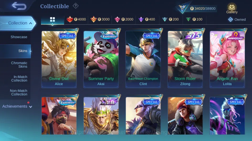 Mobile Legends: Bang Bang Accounts Hero 103 | Skin 168 | Saber Freya | Blazing Aldous image 13