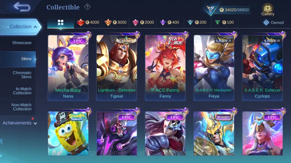 Mobile Legends: Bang Bang Accounts Hero 103 | Skin 168 | Saber Freya | Blazing Aldous image 8
