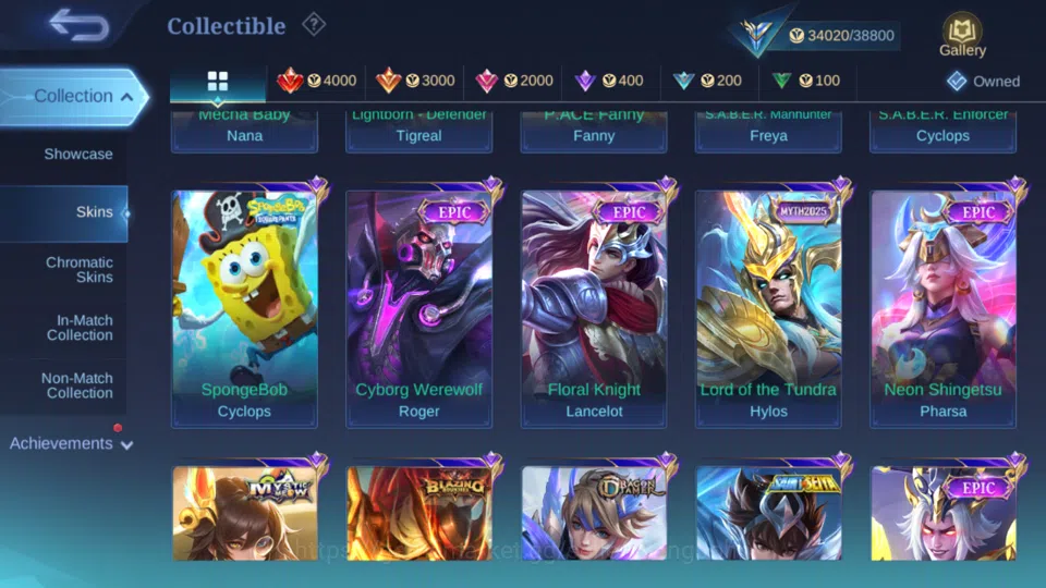 Mobile Legends: Bang Bang Accounts Hero 103 | Skin 168 | Saber Freya | Blazing Aldous image 9