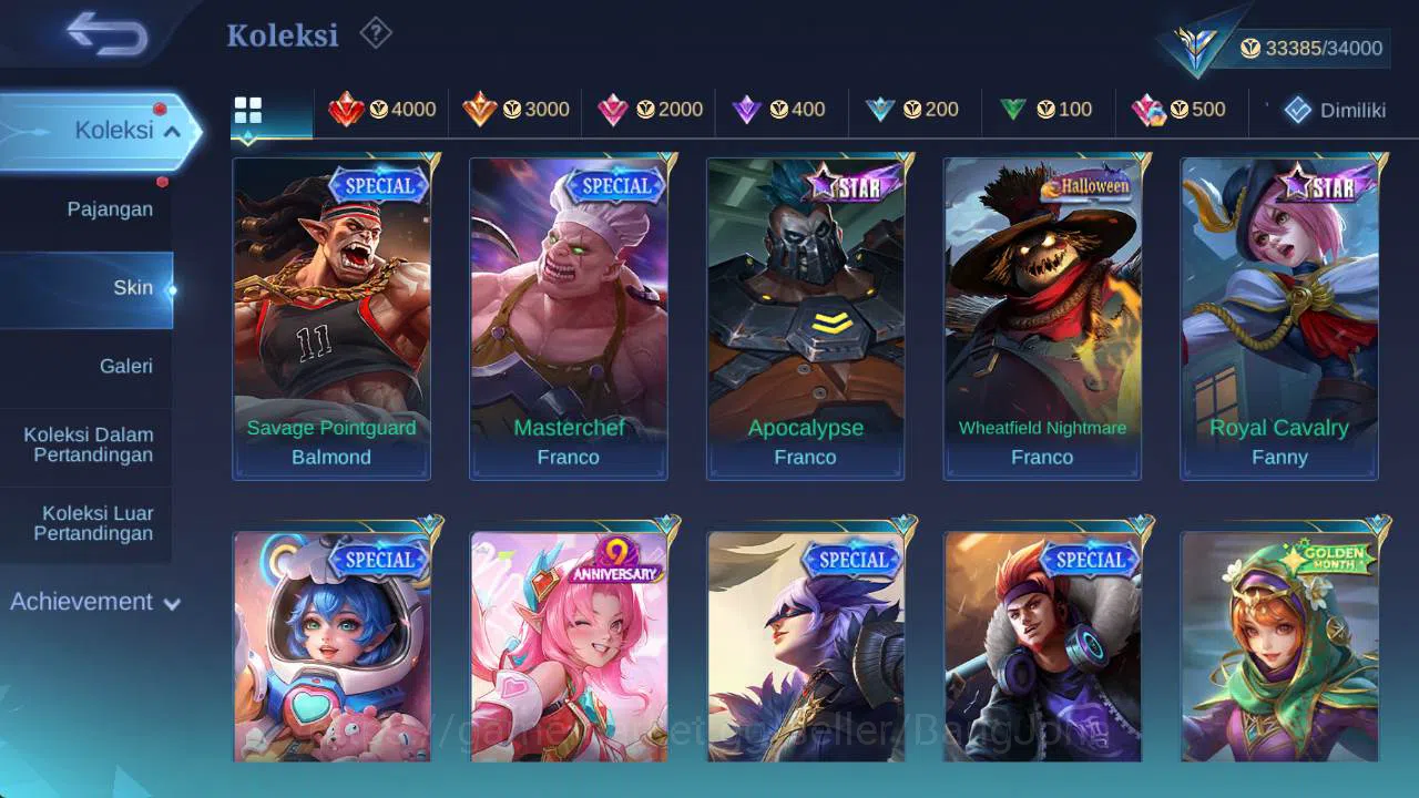 Mobile Legends: Bang Bang Accounts Hero 90+, Skin 150+|Lborn fanny, Rising loli, Sabe image 6
