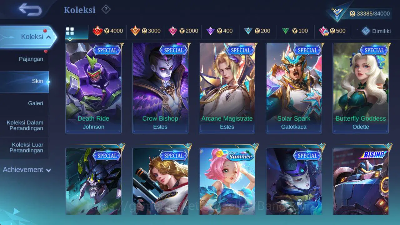 Mobile Legends: Bang Bang Accounts Hero 90+, Skin 150+|Lborn fanny, Rising loli, Sabe image 7