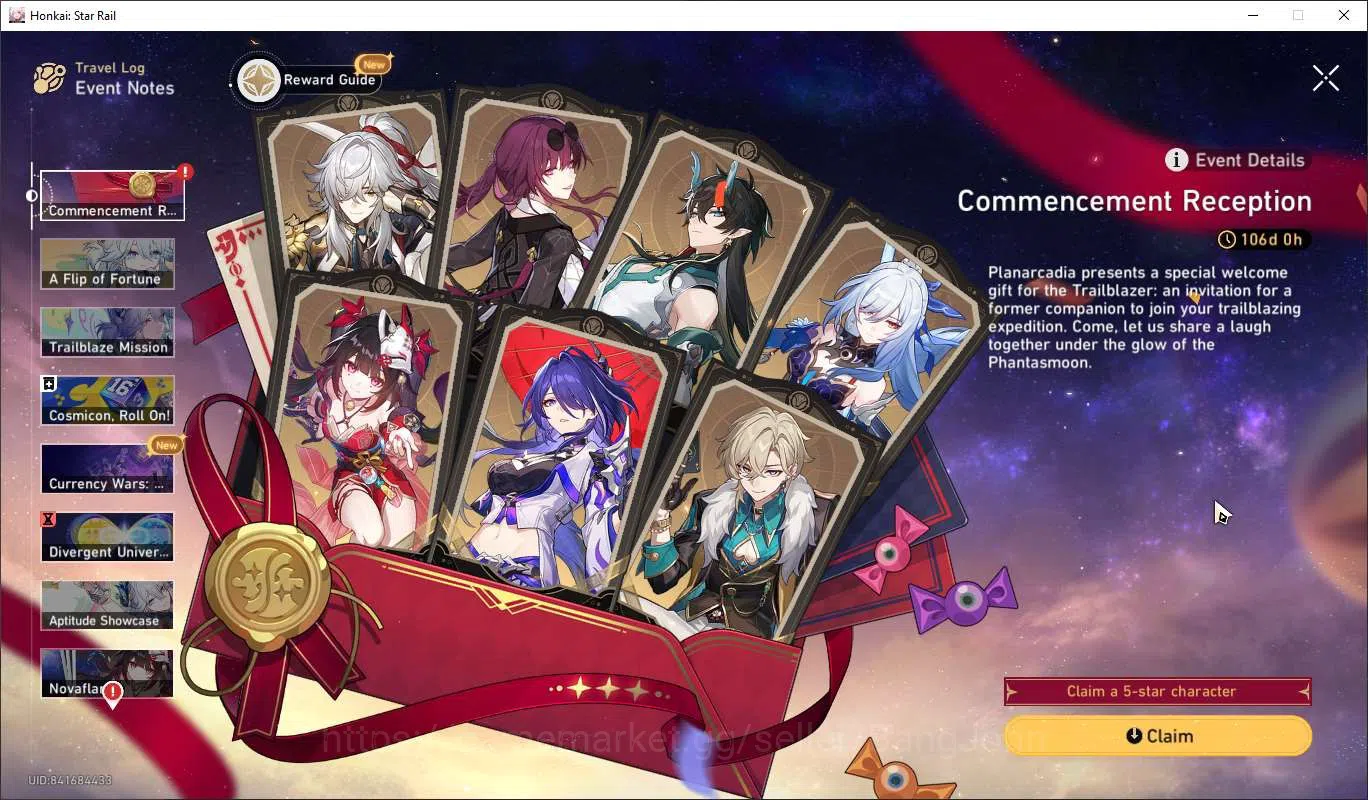 Honkai Star Rail Accounts ASIA TL65|Cyrene E2|Phainon|Sunday|Ruan Mei|Dan He image 14