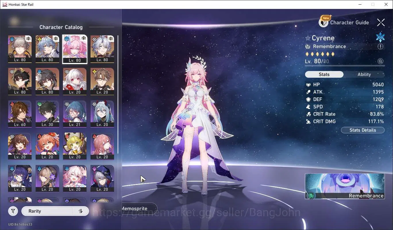 Honkai Star Rail Accounts ASIA TL65|Cyrene E2|Phainon|Sunday|Ruan Mei|Dan He image 2