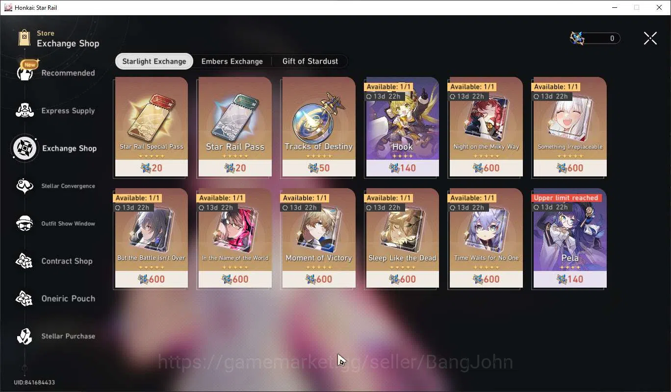 Honkai Star Rail Accounts ASIA TL65|Cyrene E2|Phainon|Sunday|Ruan Mei|Dan He image 7