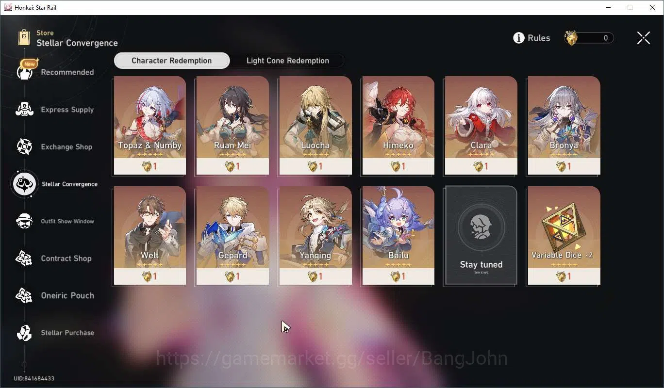 Honkai Star Rail Accounts ASIA TL65|Cyrene E2|Phainon|Sunday|Ruan Mei|Dan He image 9